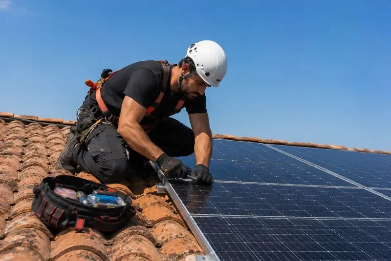 Maintenance et monitoring de panneaux solaires à Jasseron