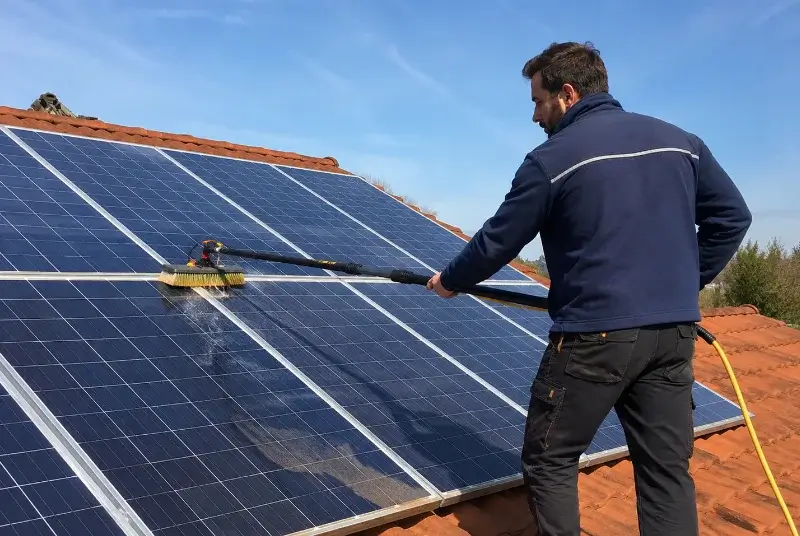 Nettoyage et entretien de panneaux solaires à Jasseron